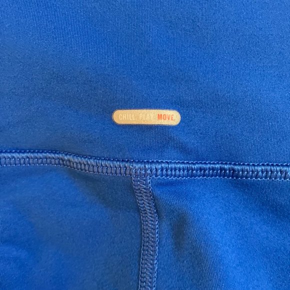 💚 Aerie Biker Shorts Royal Blue Large High Rise - Picture 3 of 5